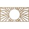 Ekena Millwork Hoover Wood Fretwork Pierced Ceiling Medallion, Red Oak, 22"W x 11"H x 8 1/8"ID x 1/4"T CMWP22X11X0250HORO - alternate 3